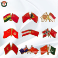 Pin de bandeira do país com estampagem de estampagem com epóxi